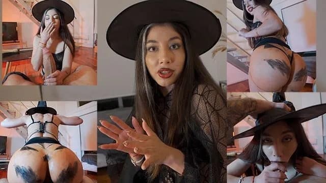 Cô Em Kế Quyến Rũ Trong Trò Chơi Bí Ngô Tham Lam Dịp Halloween 2025